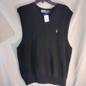 Polo Ralph Lauren V-Neck Pullover Sweater Vest Men's Large #MCBM-000010